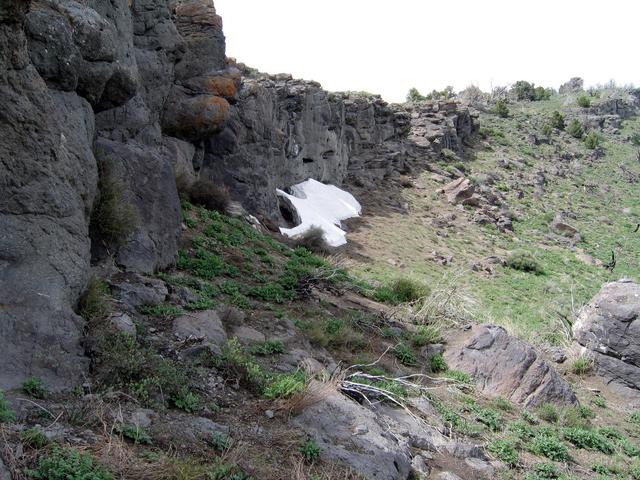 Final vertical step before the top