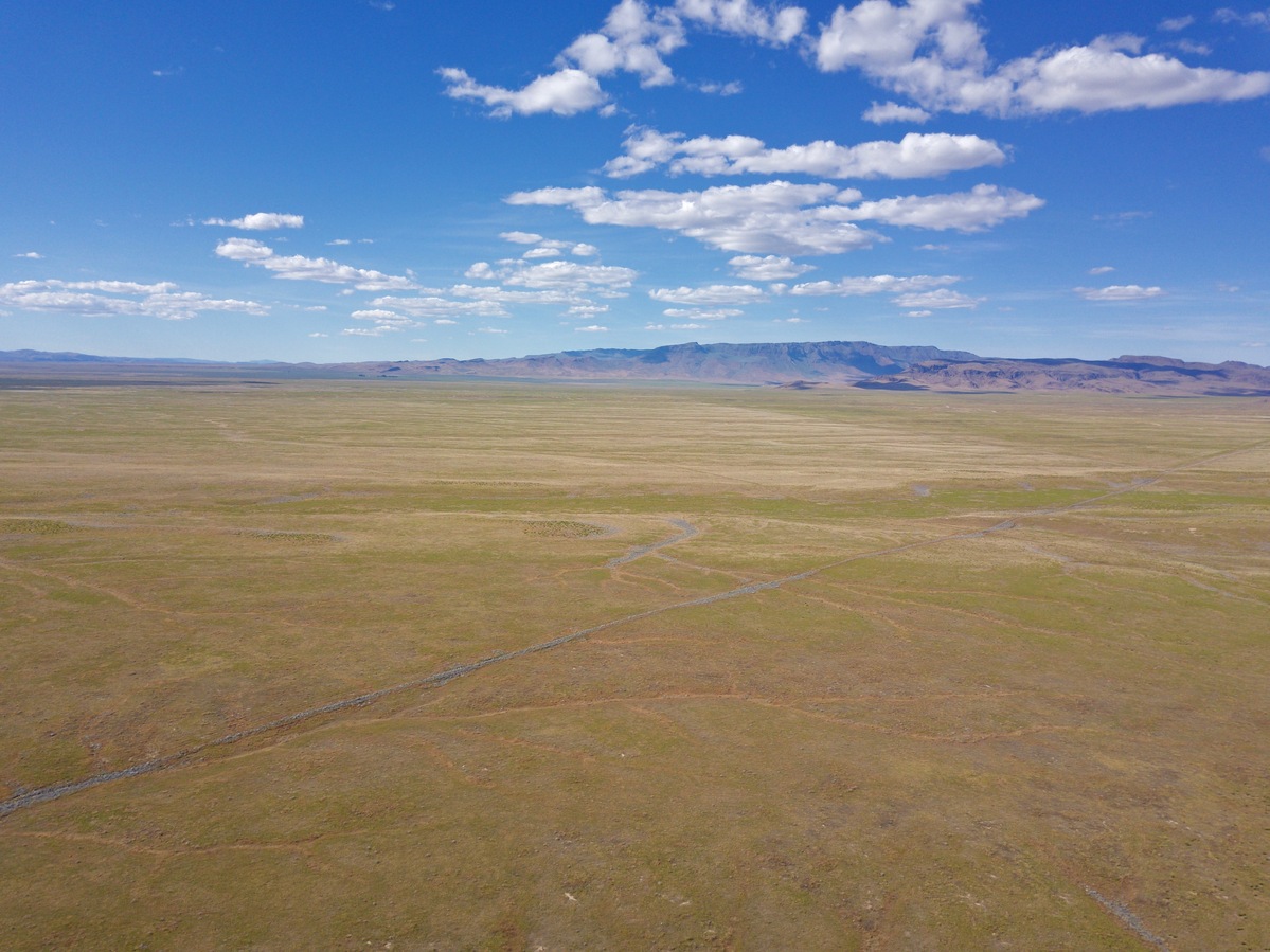 Looking North from 120m above the point