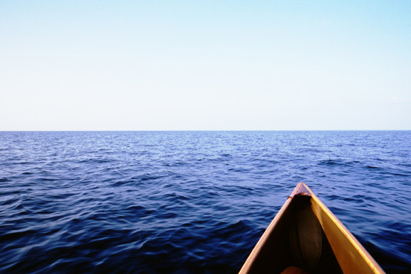 View toward the confluence.  It is another 1.4 miles forward into Long Island Sound.