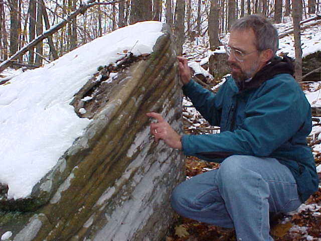 Unusual Layered Rock near the Confluence