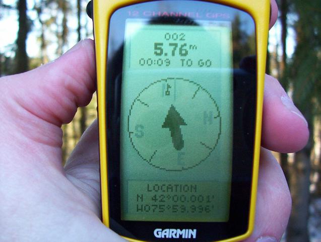 View of GPS screen