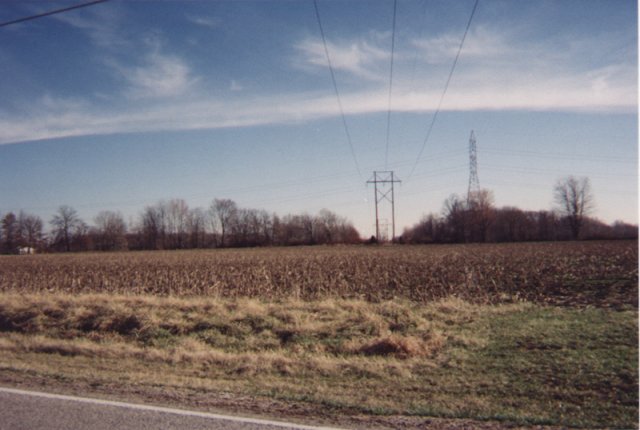 View of confluence from directly north from N39 W84