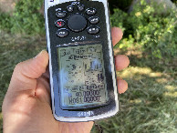 #6: GPS reading at the confluence point. 