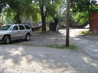 #1: Confluence site in a central Columbus alley, looking west.