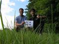 #2: Josh Flory and Joseph Kerski celebrate their arrival at the confluence.