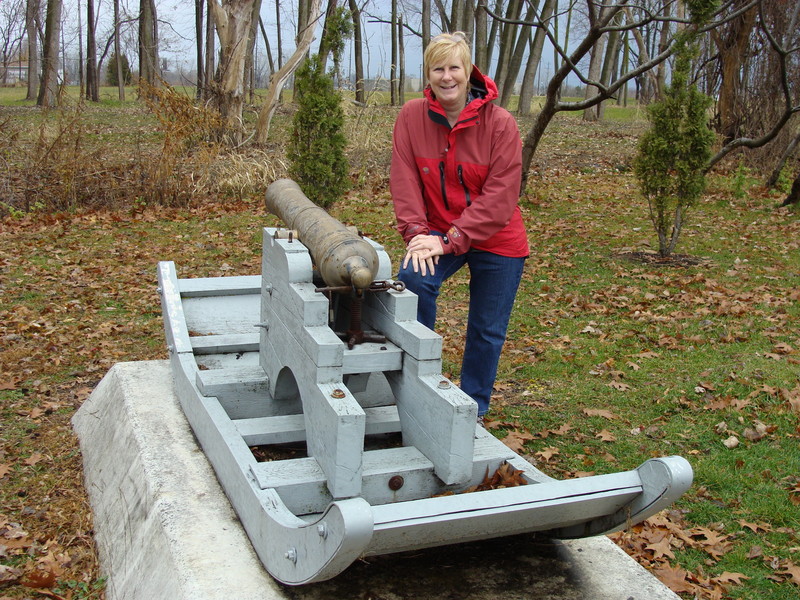 Commemorating the winter guns at River Raisin Battlefield.