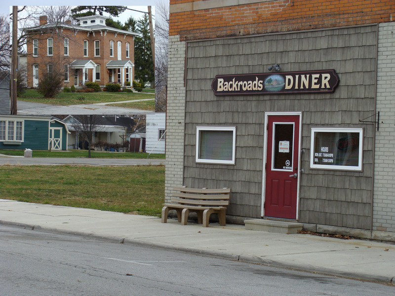 A historic home in nearby Bloomville, with an eating establishment whose name should appeal to any confluence hunter.