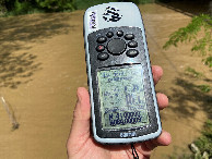 #6: GPS reading at the confluence point. 