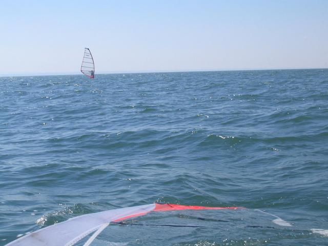 Carl sailing near the confluence