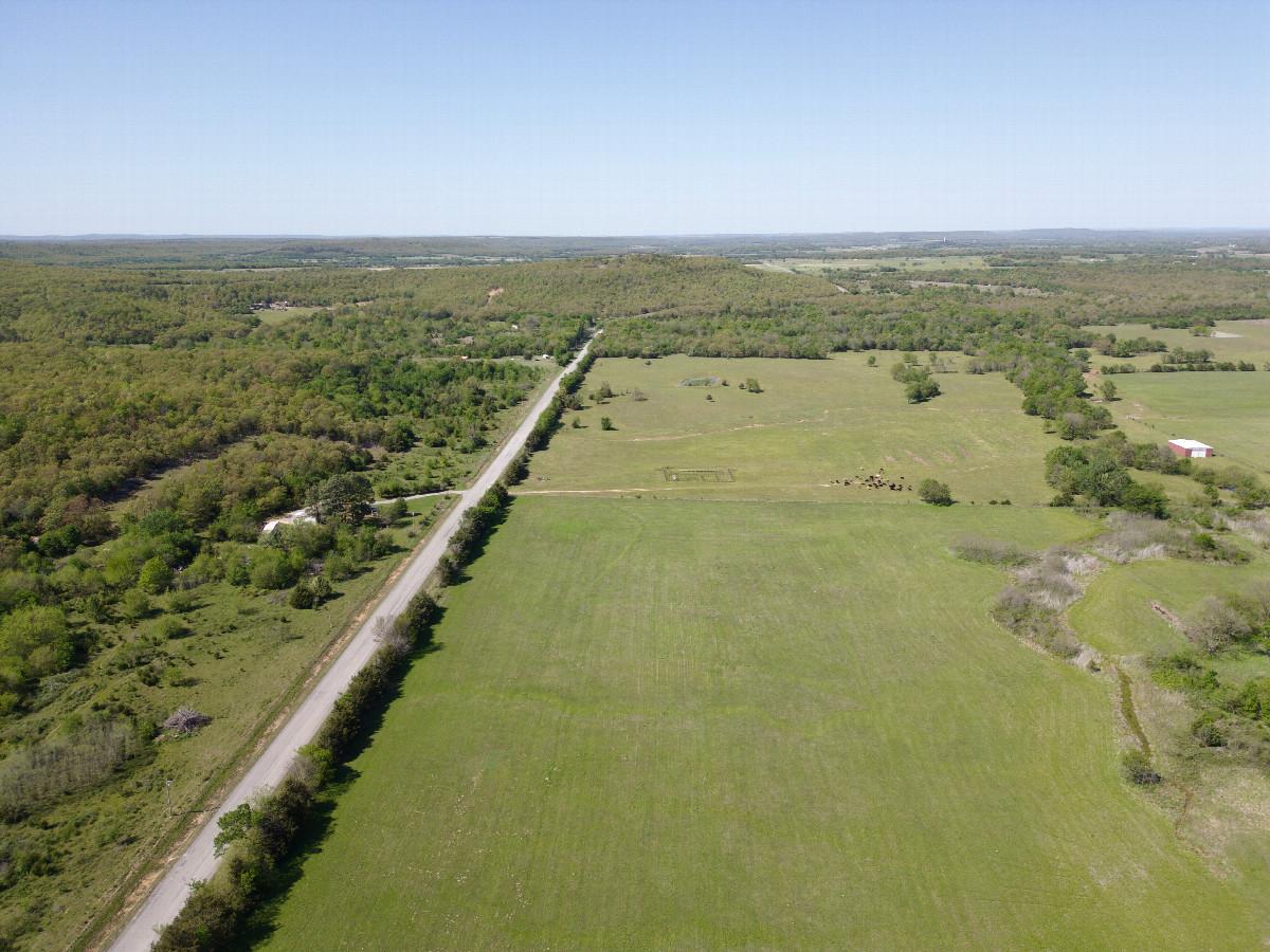 View North, from 120m above the point