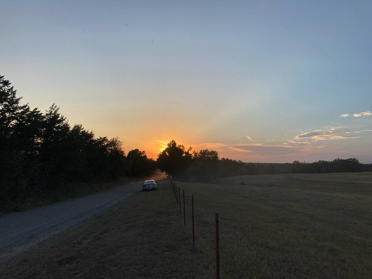 Looking west, where a nice sunset will soon begin