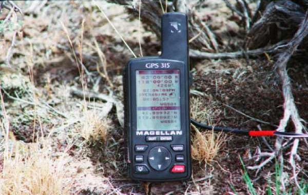 GPS sitting at location.