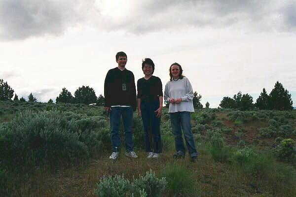 Ian, Niniane and Jennifer at the confluence