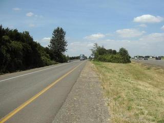 #1: Confluence is to the left, directly in the path of that truck.  Looking  north.