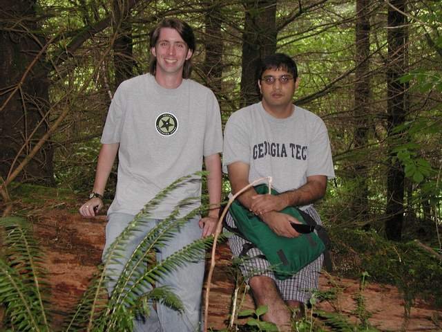 The confluence also had a nice log to sit on