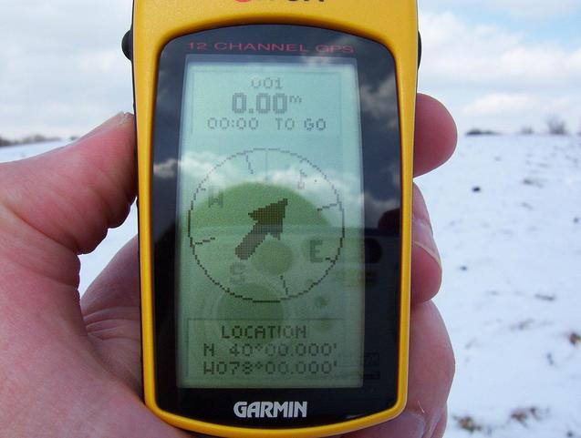 View of GPS screen