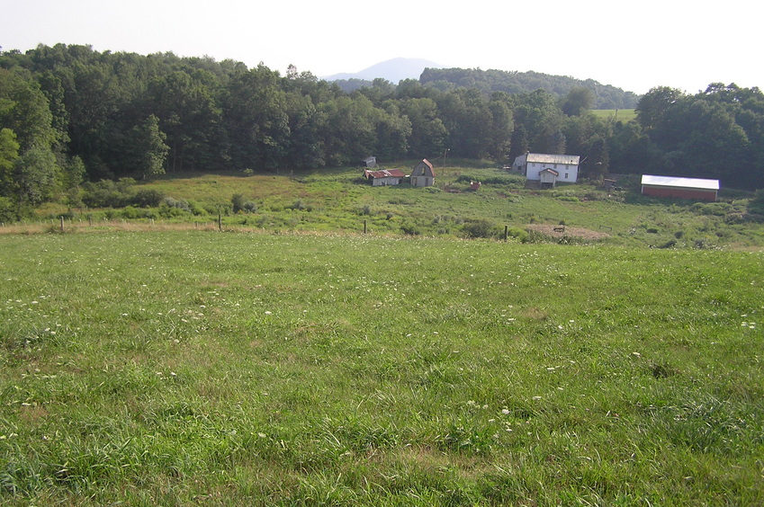 A beautiful scene:  View to the south from the confluence point.