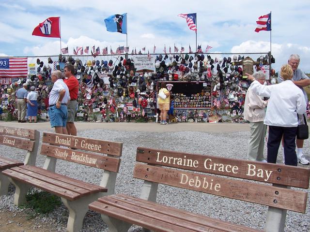 Flight 93 temporary Memorial.