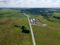 #9: View East, from 120m above the point