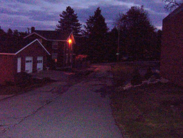 View to the south down Mulberry Street.