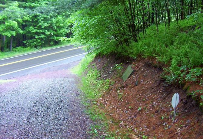 View to the east toward Old Turnpike Road