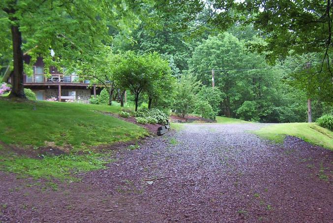 View to the west up the driveway