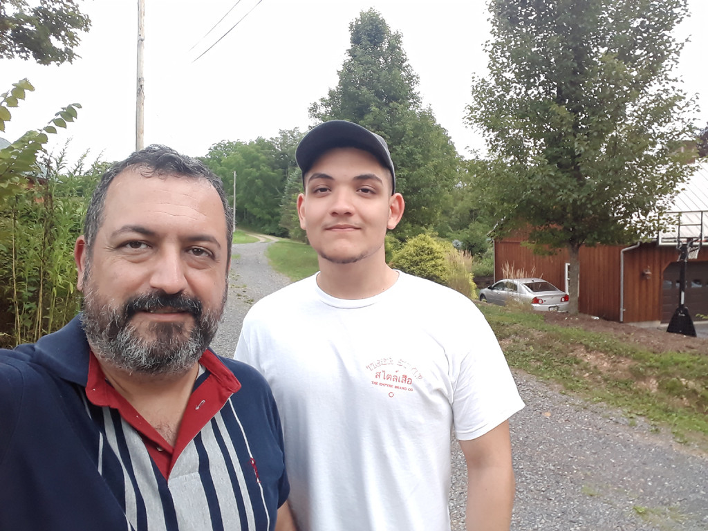 Eu e meu filho na confluência - I and my son at the confluence