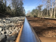 #9: Railroad track 8 meters west of the confluence. 