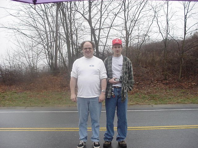 Allen and Robert Standing on the confluence