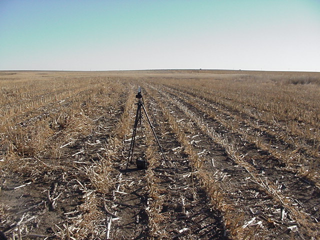 At the site looking East.