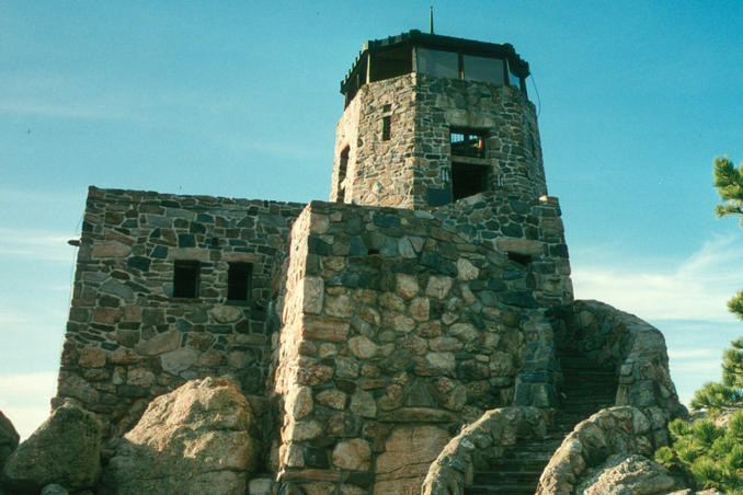 Harney Peak, the highest point in South Dakota