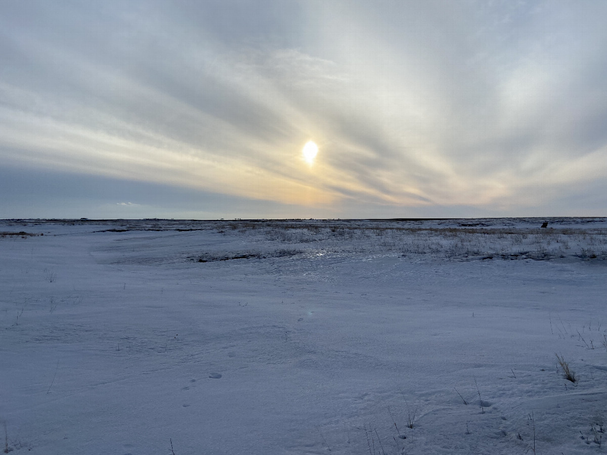 Magnificent view to the west from the confluence point.