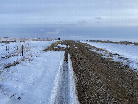 #9: Closest road to the confluence point, looking south.