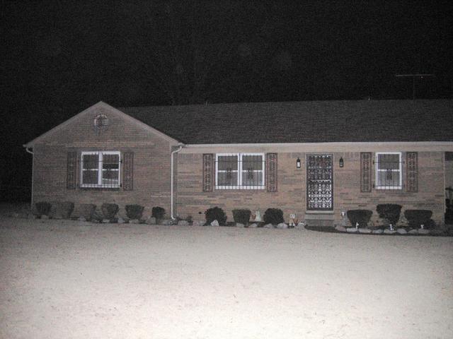 Confluence point in the front yard of this house