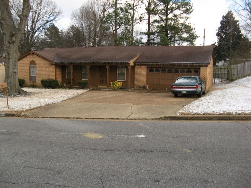 View east to the house across the street.