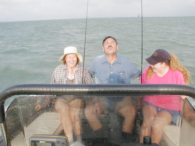 A shot of Carolyn, Lori and myself looking north