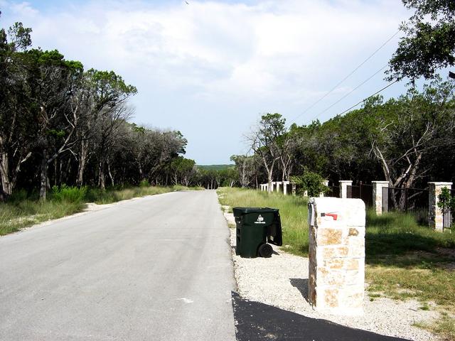 View along street to the property.