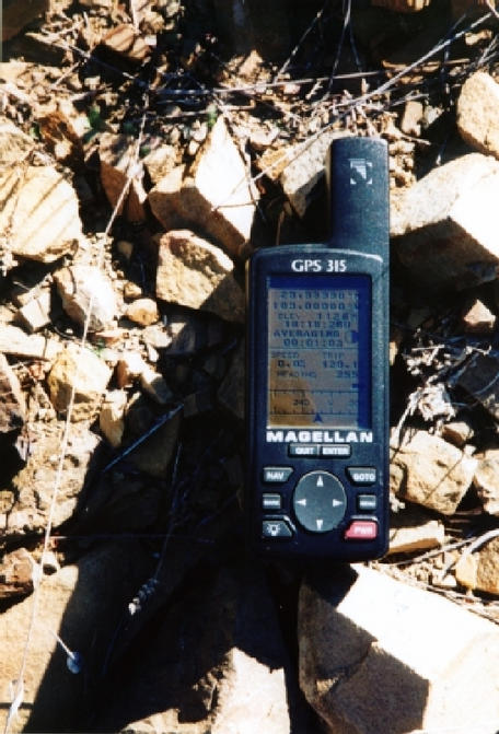 GPS unit at confluence