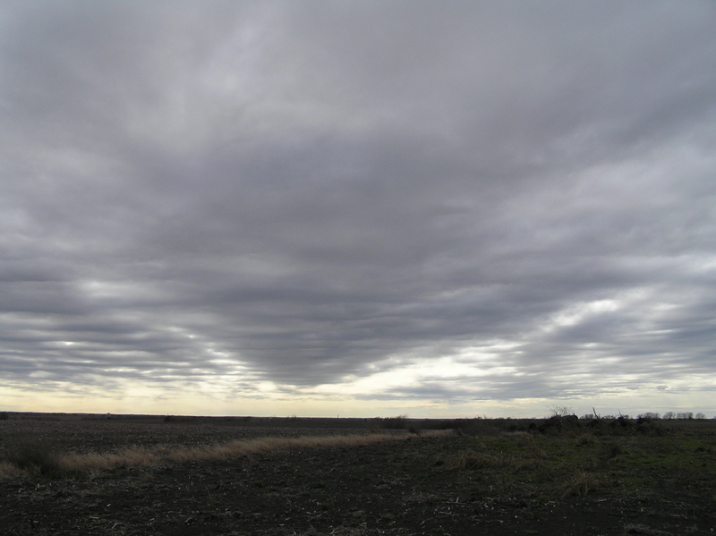 Texas sky and landscape in this view from the confluence to the southwest.