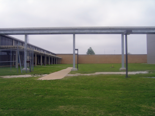 View north from the parking lot