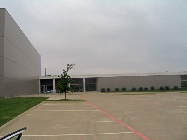 View east from the parking lot