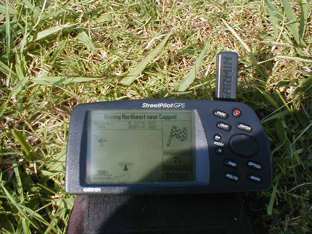 View of GPS at confluence