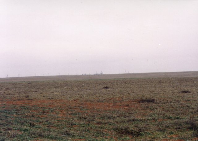 View to SW; peanut elevator in the distance.