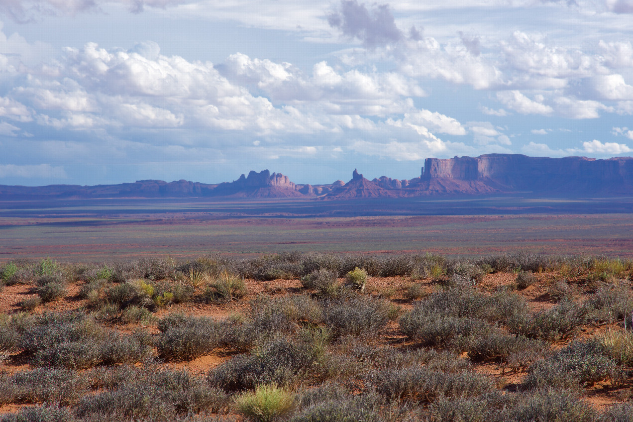 Looking towards the point (5.16 miles away) from US highway 193