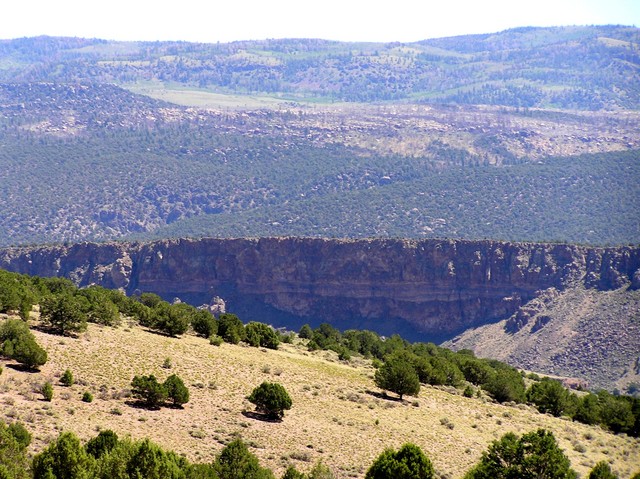 Spectacular zoomed vista to the northeast from the confluence.