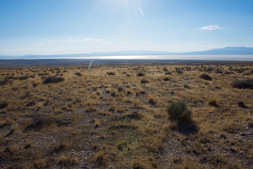 View West (towards Sevier (Dry) Lake)