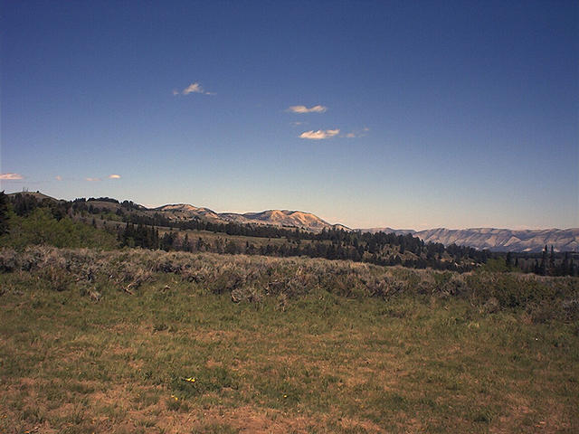 On the way: Strawberry Pinnacles, center; Long Ridge, right.