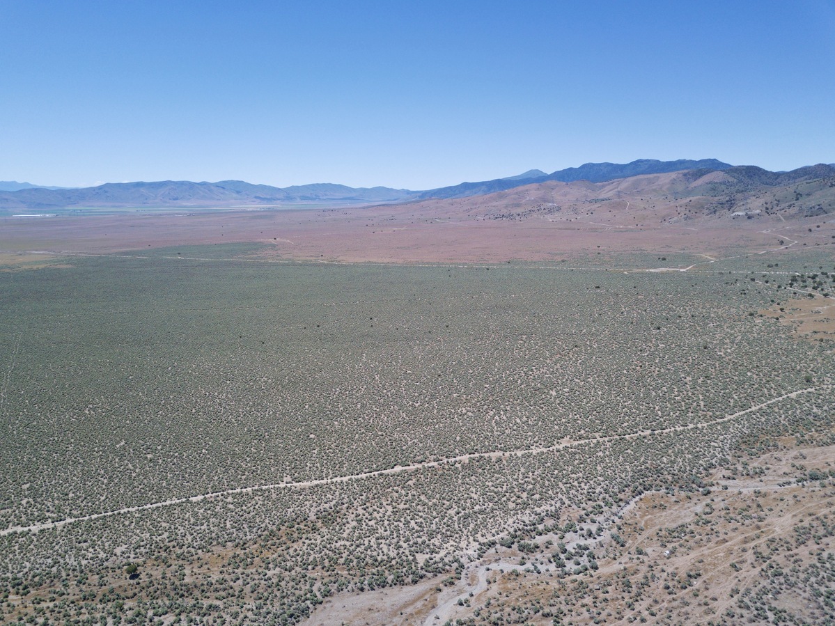 Looking South from 120m above the point