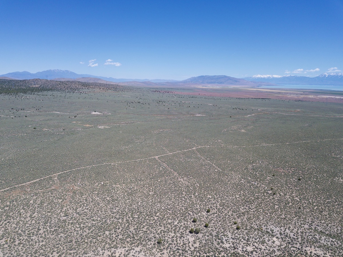 Looking North from 120m above the point