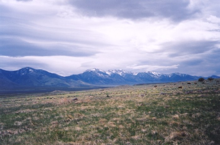 Deep Creek Mountains looking SE from confluence